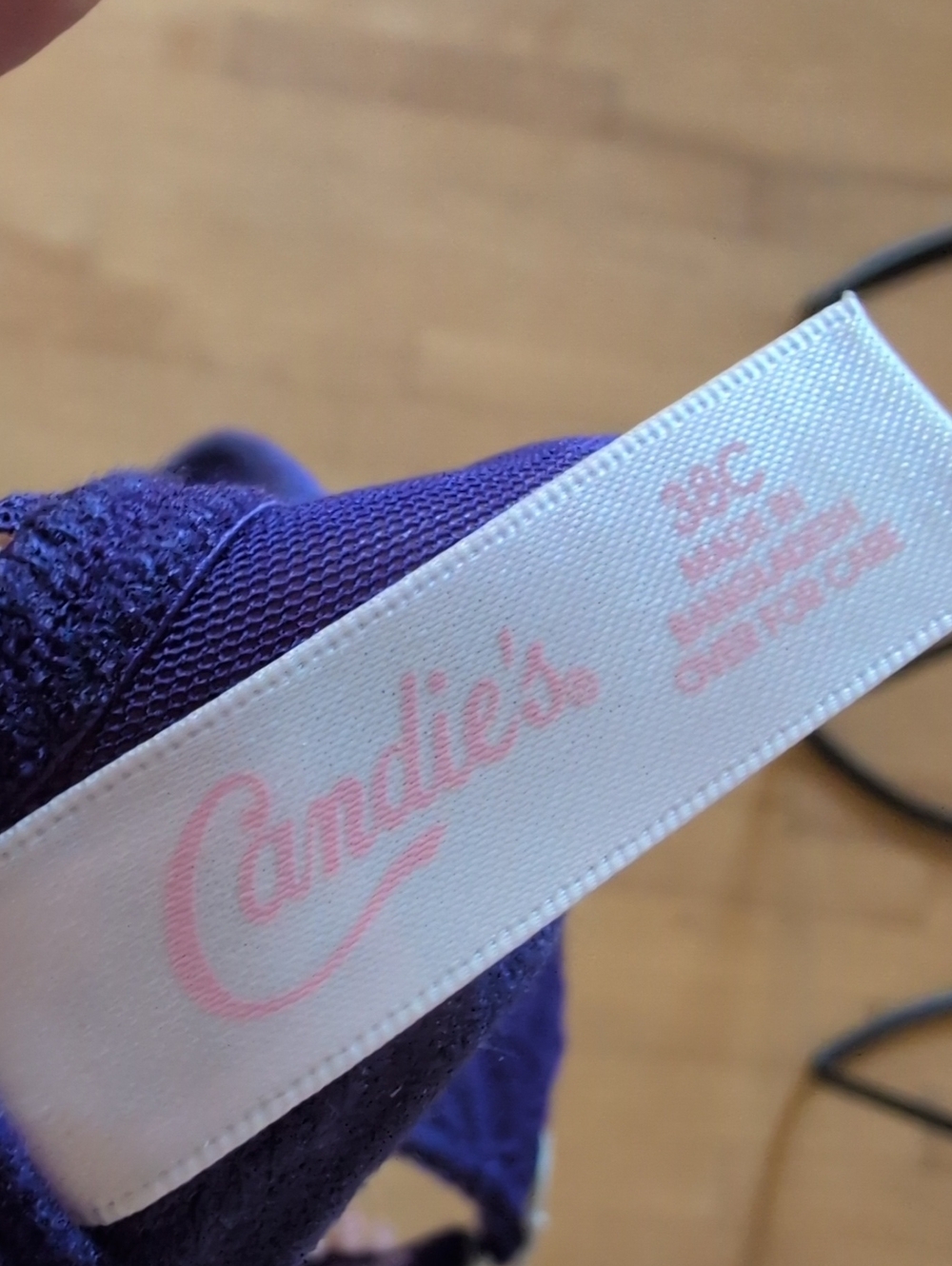 NWT Candie’s Intimates Gradual Lift Push-Up Bra - Convertible Purple - Picture 6 of 8